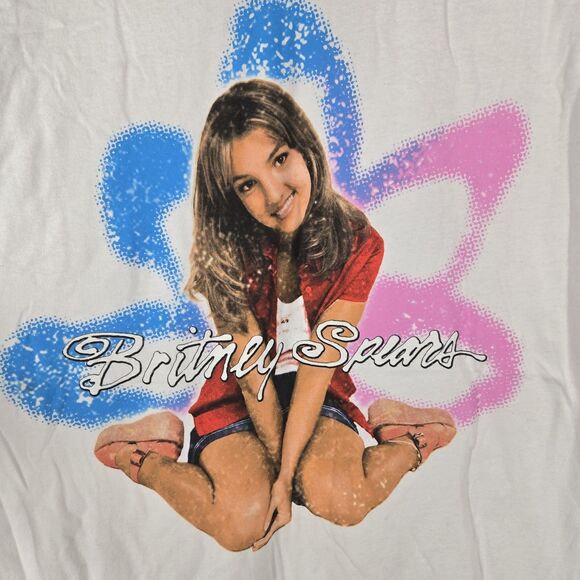 Britney Spears Women's Size Medium White Short Sleeve T Shirt Pop - Picture 2 of 5